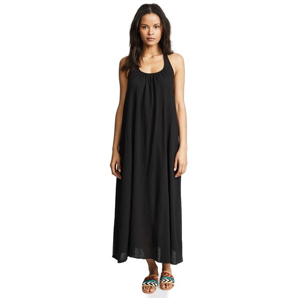 9Seed Antigua Cover Up Maxi Dress - One Size - Black - Picture 1 of 6
